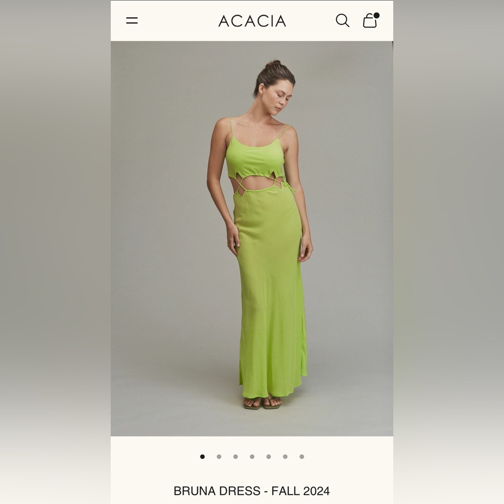 ACACIA Bruna Dress in Cub (brown) Size M